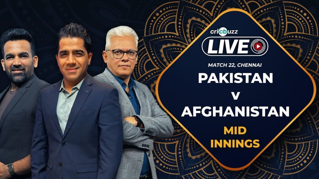 Cricbuzz Live: World Cup | #Babar, #Iftikhar score half-centuries, #Pakistan - 282/7 vs #Afghanistan